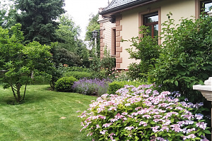 - Romantikus, angolkert jellegű előkert